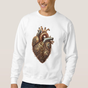 Cyberpunk Mechanical Heart Art Sweatshirt