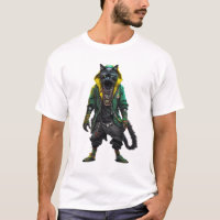Cyberpunk Mystical Rastafarian Cat