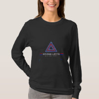 Cyberpunk Neon Glitch Triangle Women's Long Sleeve