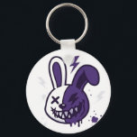 Cyberpunk Rabbit Graphic - Energy Without Limits S Key Ring<br><div class="desc">Unleash your inner rebel with this "Energy Without Limits" graphic T-shirt. Featuring a bold, split-design cyberpunk rabbit holding a flaming bottle, this illustration perfectly blends urban graffiti vibes with a dark anime aesthetic. Whether you're into streetwear, Harajuku style, or edgy digital art, this high-quality design is made to stand out....</div>