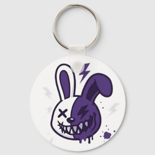 Cyberpunk Rabbit Graphic - Energy Without Limits S Key Ring