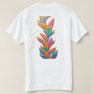 Cyberpunk Rainbow Crystal & Neon Fluid Abstract T- T-Shirt