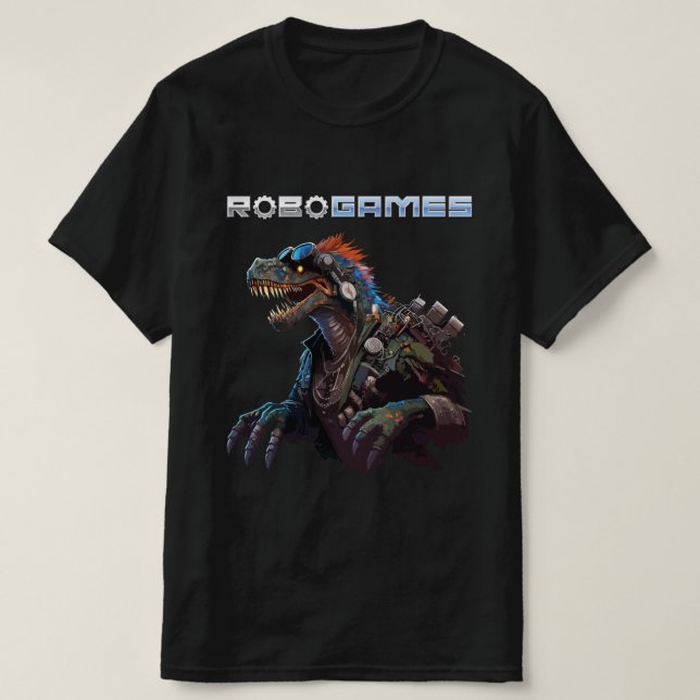 CyberPunk Raptor T-Shirt (Design Front)