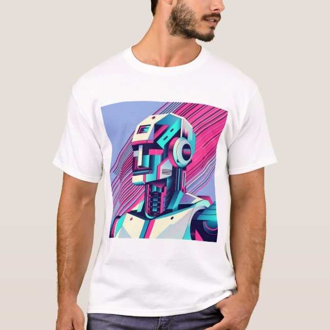 Cyberpunk Reflections T-Shirt (Front)