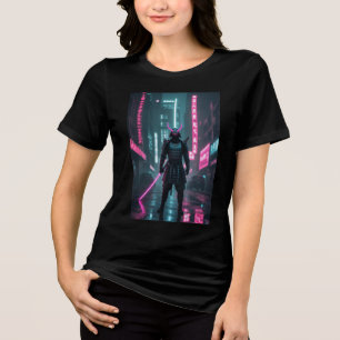 Cyberpunk / Retro Aesthetic Design Tri-Blend Shirt
