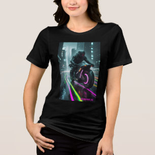 Cyberpunk / Retro Aesthetic Design Tri-Blend Shirt