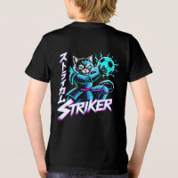 Cyberpunk Samurai Striker Cat For Gamers & Soccer