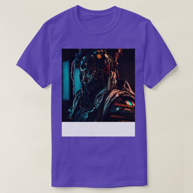 Cyberpunk Samurai Warrior A I Generated Art Artifi T-Shirt (Design Front)