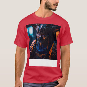 Cyberpunk Samurai Warrior A I Generated Art Artifi T-Shirt