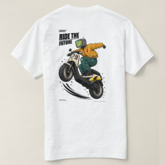Cyberpunk Scooter Rider – Futuristic Urban Streetw T-Shirt