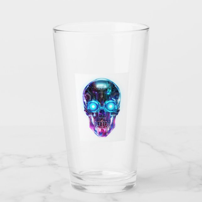 Cyberpunk Skull King Glass (Front)