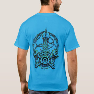 Cyberpunk Skull Punk ShirtFuturistic Biomechanical T-Shirt