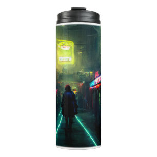 Cyberpunk Street Thermal Tumbler 