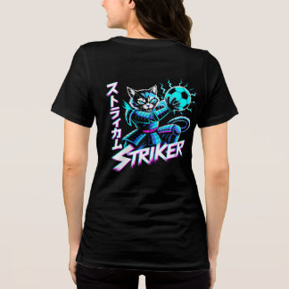 Cyberpunk Striker Cat Women's T-Shirt Tri-Blend Shirt
