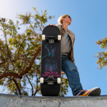Cyberpunk VR Gamer Skateboard Deck | "Reality Is J