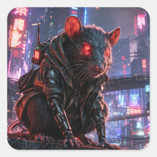 CyberRat Square Sticker