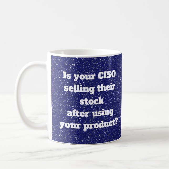Cybersecurity CISO mug (Left)