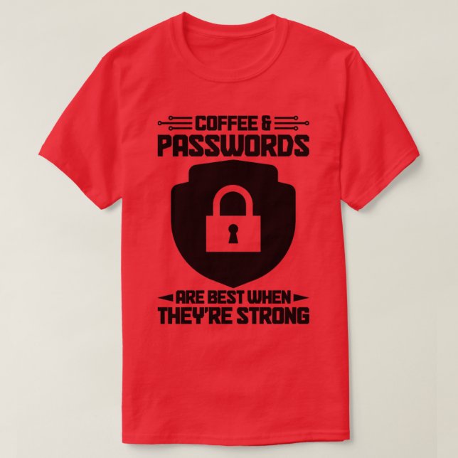 Cybersecurity Computer Security Cyber Security Are T-Shirt (Design Front)