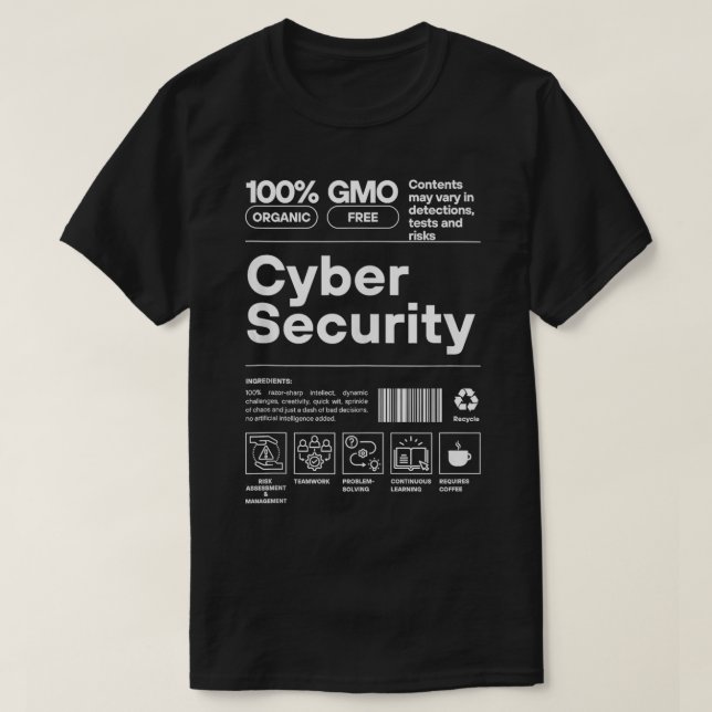Cybersecurity Expert IT Analyst Certified Engineer T-Shirt (Design Front)