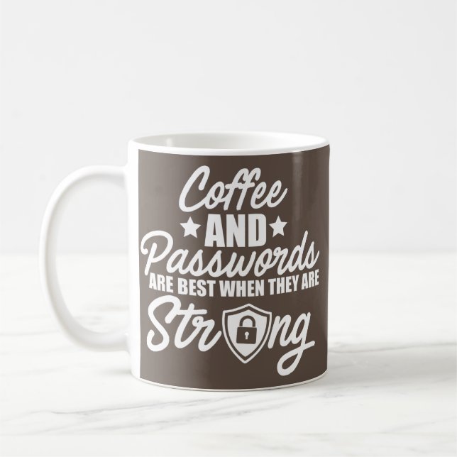 Cybersecurity IT Analyst Coffee Certified Tech Mug (Left)