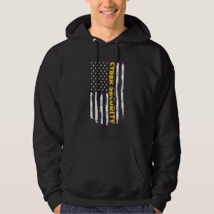 Cybersecurity It Programmers Vertical Us Flag Hoodie