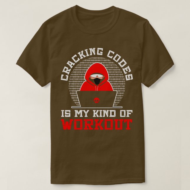 Cybersecurity Professional Hacker Cracking Codes C T-Shirt (Design Front)