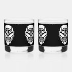 Cybersmily Cyberpunk logo whiskey glass