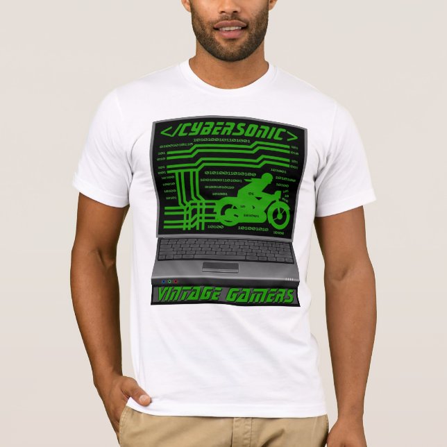 Cybersonic Vintage Gamers T-Shirt (Front)