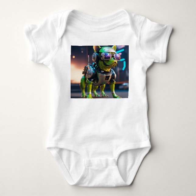 CyberTee Lab: Bold Designs for Robot Lovers Baby Bodysuit (Front)