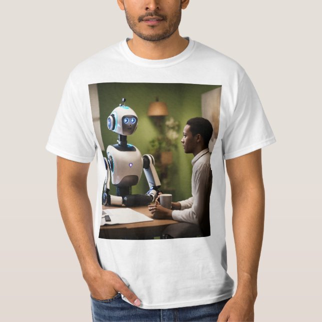 CyberTee Lab: Bold Designs for Robot Lovers T-Shirt (Front)