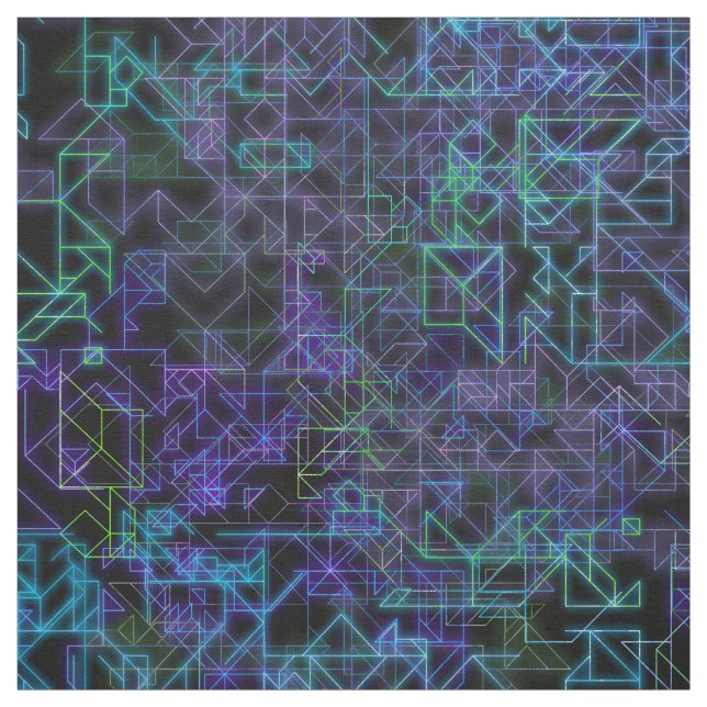 cybertronic veins, neon tron circuits : fabric (Swatch)