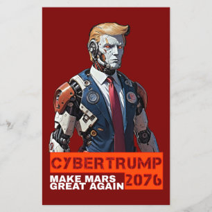CyberTrump 2076 Make Mars Great Again Flyer
