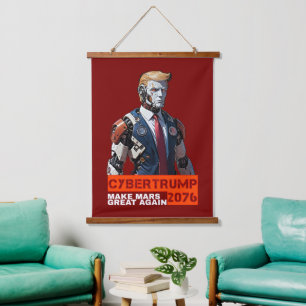 CyberTrump 2076 Make Mars Great Again Hanging Tapestry