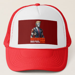 CyberTrump 2076   Make Mars Great Again Trucker Hat