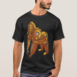 Cyborg gorilla monkey stempunk robotic T-Shirt
