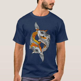 Cyborg Koi Fish Japanese Cyber Aesthetic Premium T-Shirt