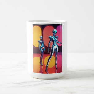 Cyborg Party Girls III Coffee Mug