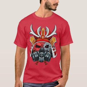 Cyborg Samurai Warrior Bushido Cyber Aesthetic T-Shirt