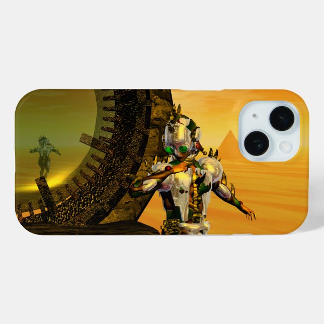 CYBORG TITAN,DESERT HYPERION Science Fiction Scifi Case-Mate iPhone Case (Back (Horizontal))