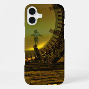 CYBORG TITAN,DESERT HYPERION Science Fiction Scifi iPhone 16 Plus Case