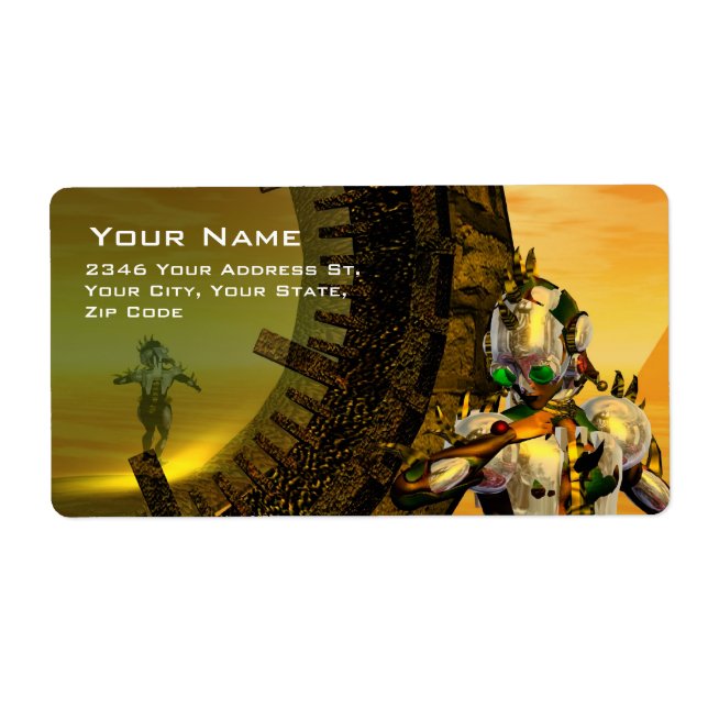 CYBORG TITAN IN HYPERION DESERT Sci-Fi (Front)