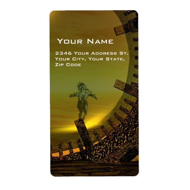 CYBORG TITAN IN HYPERION DESERT Sci-Fi (Front)