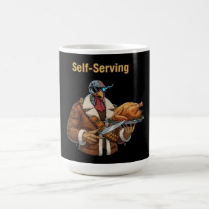 Cyborg Turkey's Thanksgiving Revenge Magic Mug