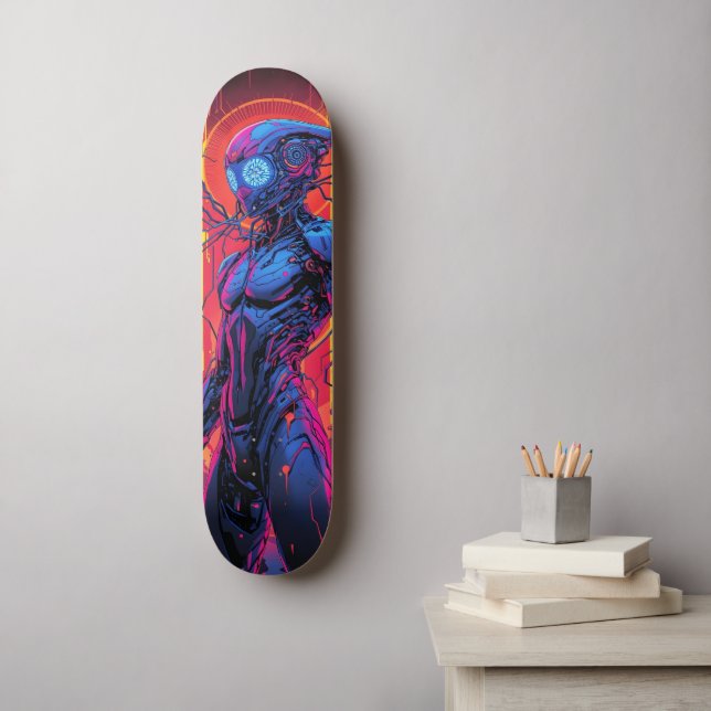 Cyborg Warrior  Skateboard (Wall Art)