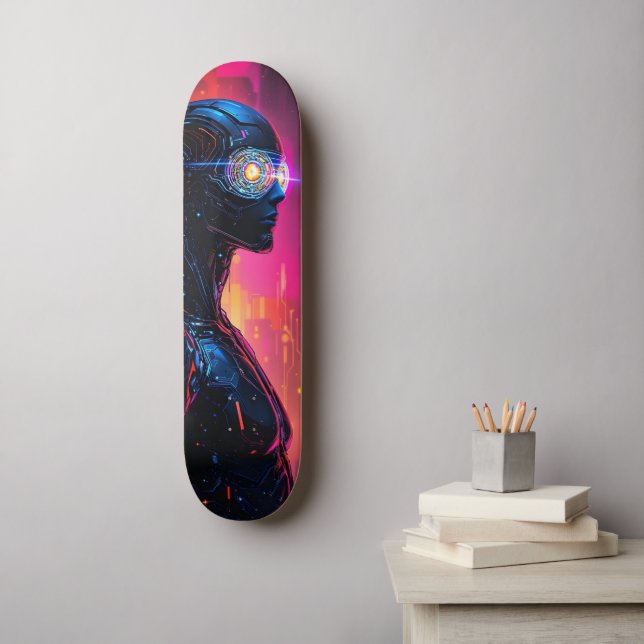 Cyborg Warrior  Skateboard (Wall Art)