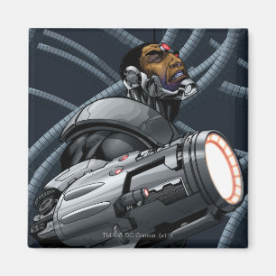 Cyborg & Weapon Bust Magnet