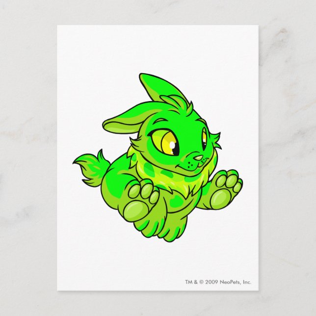 Cybunny Glowing Postcard (Front)