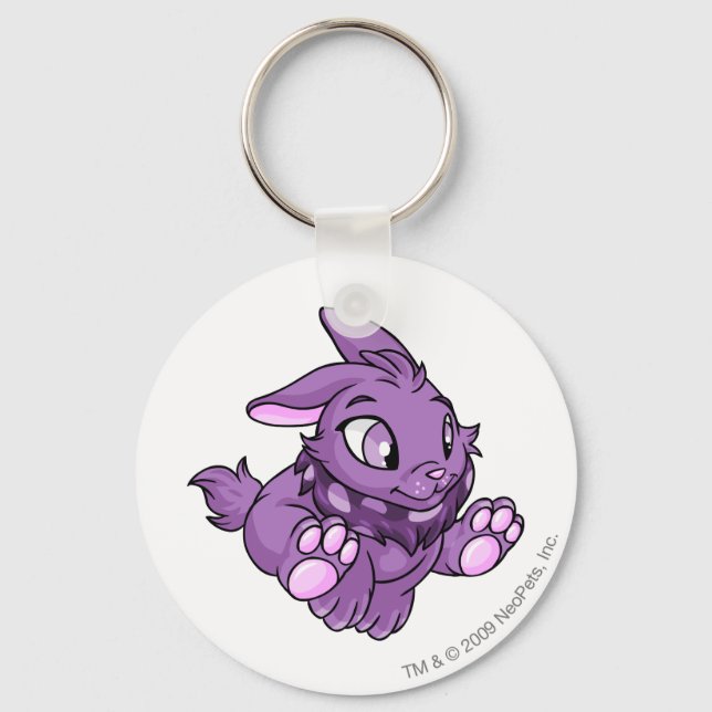 Cybunny Purple Key Ring (Front)