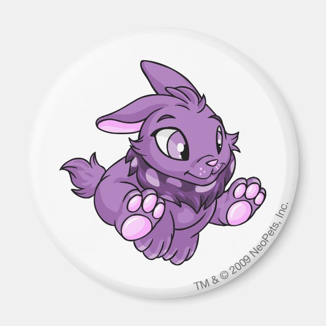Cybunny Purple Magnet (Front)
