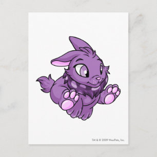Cybunny Purple Postcard